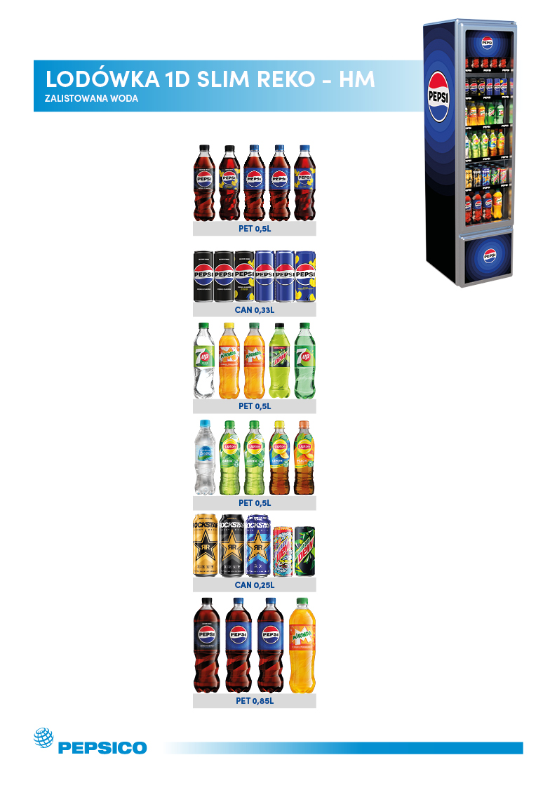 LODÓWKA 1D SLIM REKO - HM_ZALISTOWANA WODA