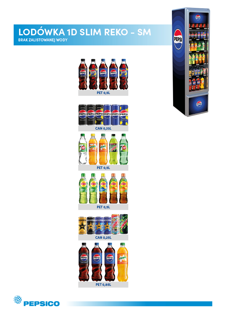 LODÓWKA 1D SLIM REKO - SM_BRAK ZALISTOWANEJ WODY